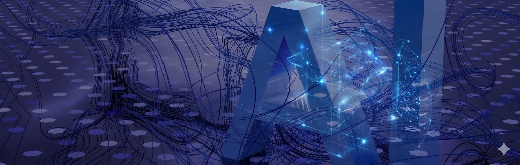 GEO · 白皮书主视觉 — AI 与数据网络科技意象